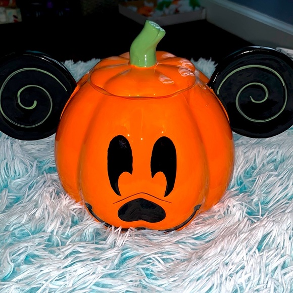 Disney Other Mickey Mouse Pumpkin Cookie Jar Poshmark
